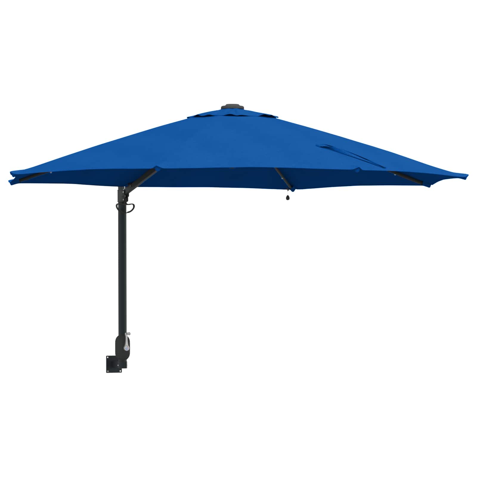 Vrtni suncobran S LED lampica Azurnoplava 248 x 248 x 148 cm