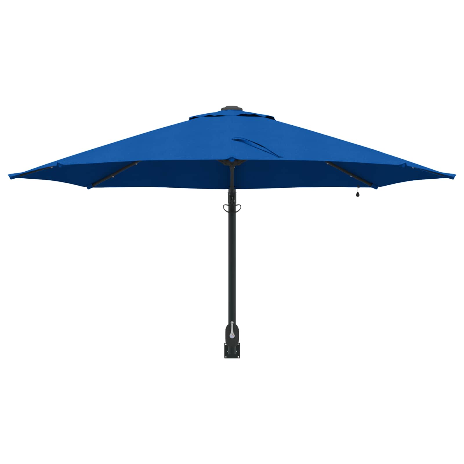 Vrtni suncobran S LED lampica Azurnoplava 248 x 248 x 148 cm