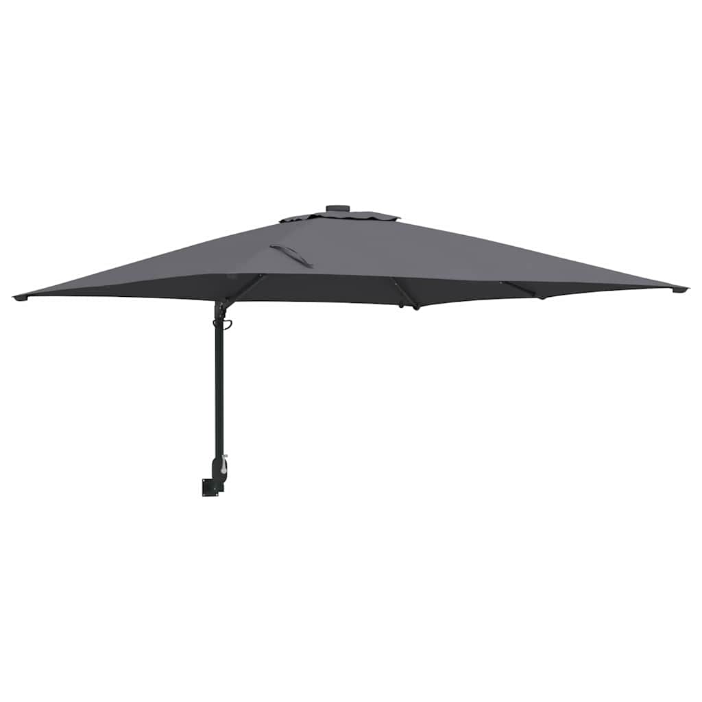 Vrtni suncobran S LED lampica Antracit 248,5 x 247,5 x 160 cm