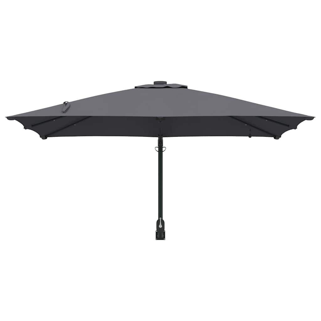 Vrtni suncobran S LED lampica Antracit 248,5 x 247,5 x 160 cm