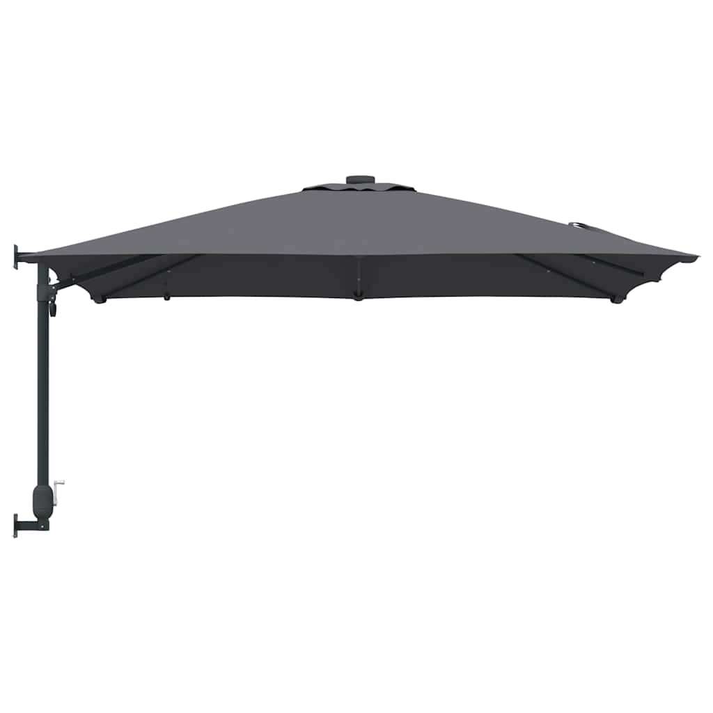 Vrtni suncobran S LED lampica Antracit 248,5 x 247,5 x 160 cm