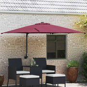 Vrtni suncobran Bordeaux Crvena 248,5 x 247,5 x 160 cm