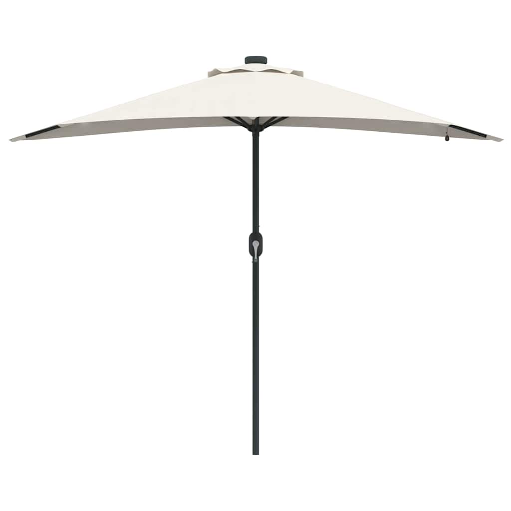 Vrtni suncobran Pijesak 294 x 150 x 223 cm Poliester i čelik