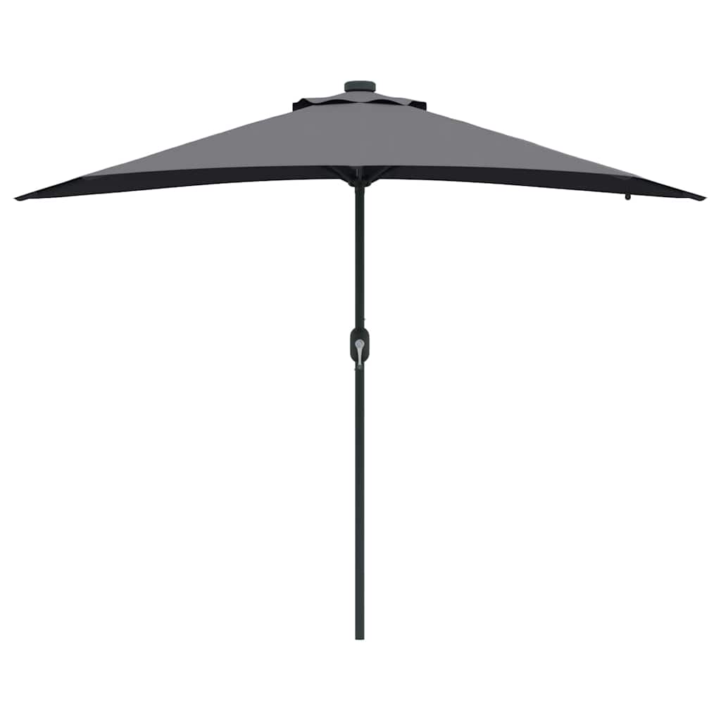 Vrtni suncobran Antracit 294 x 150 x 223 cm Poliester i čelik