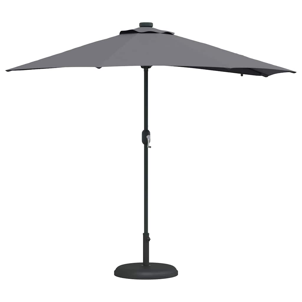 Vrtni suncobran Antracit 294 x 150 x 223 cm Poliester i čelik