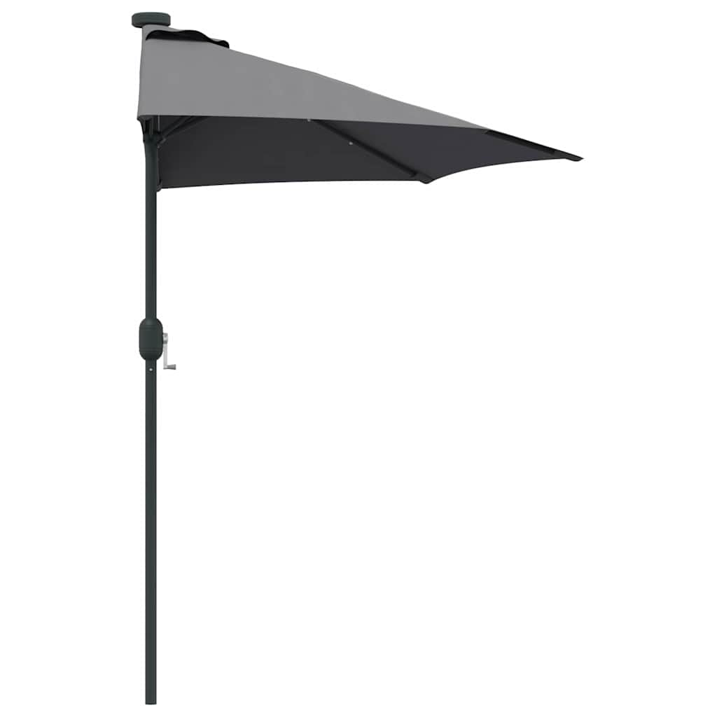Vrtni suncobran Antracit 294 x 150 x 223 cm Poliester i čelik