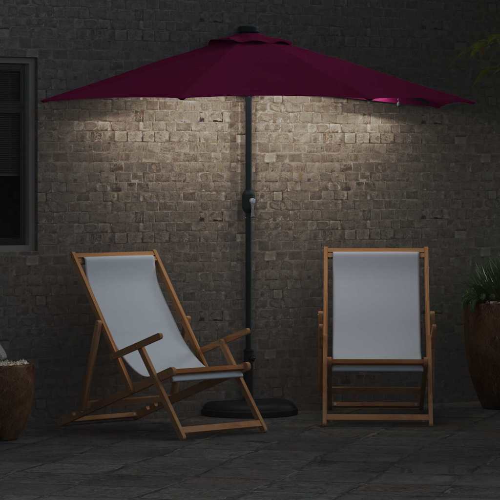 Vrtni suncobran Bordeaux Crvena 294 x 150 x 223 cm