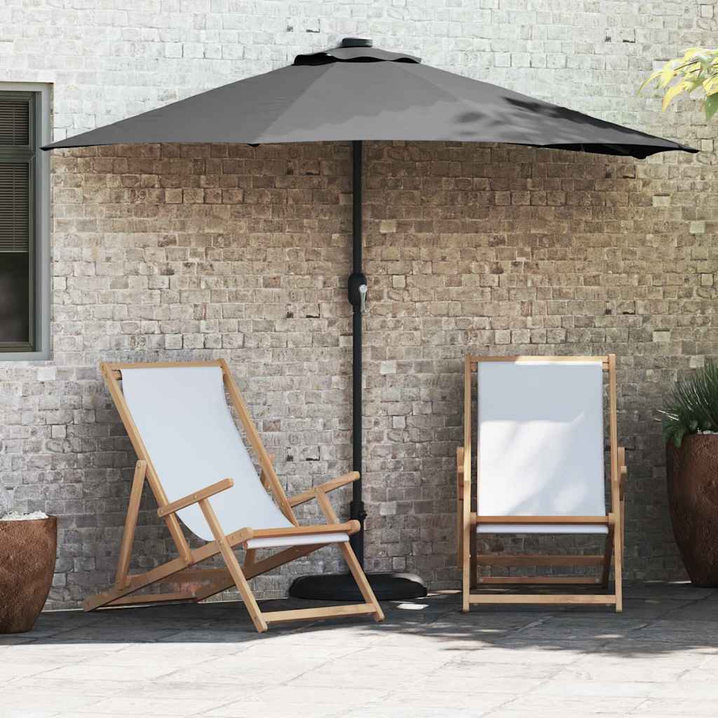 Vrtni suncobran Antracit 294 x 150 x 224 cm Poliester i čelik