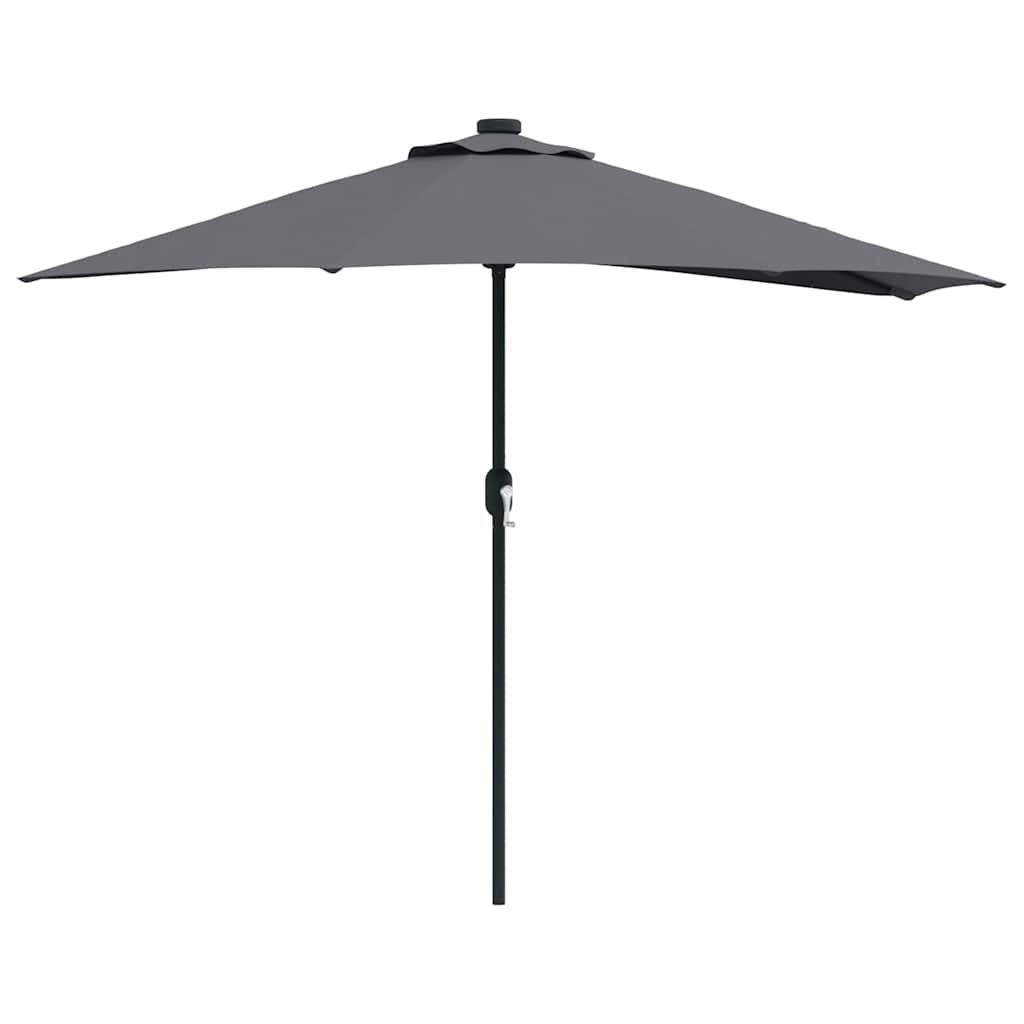 Vrtni suncobran Antracit 294 x 150 x 224 cm Poliester i čelik