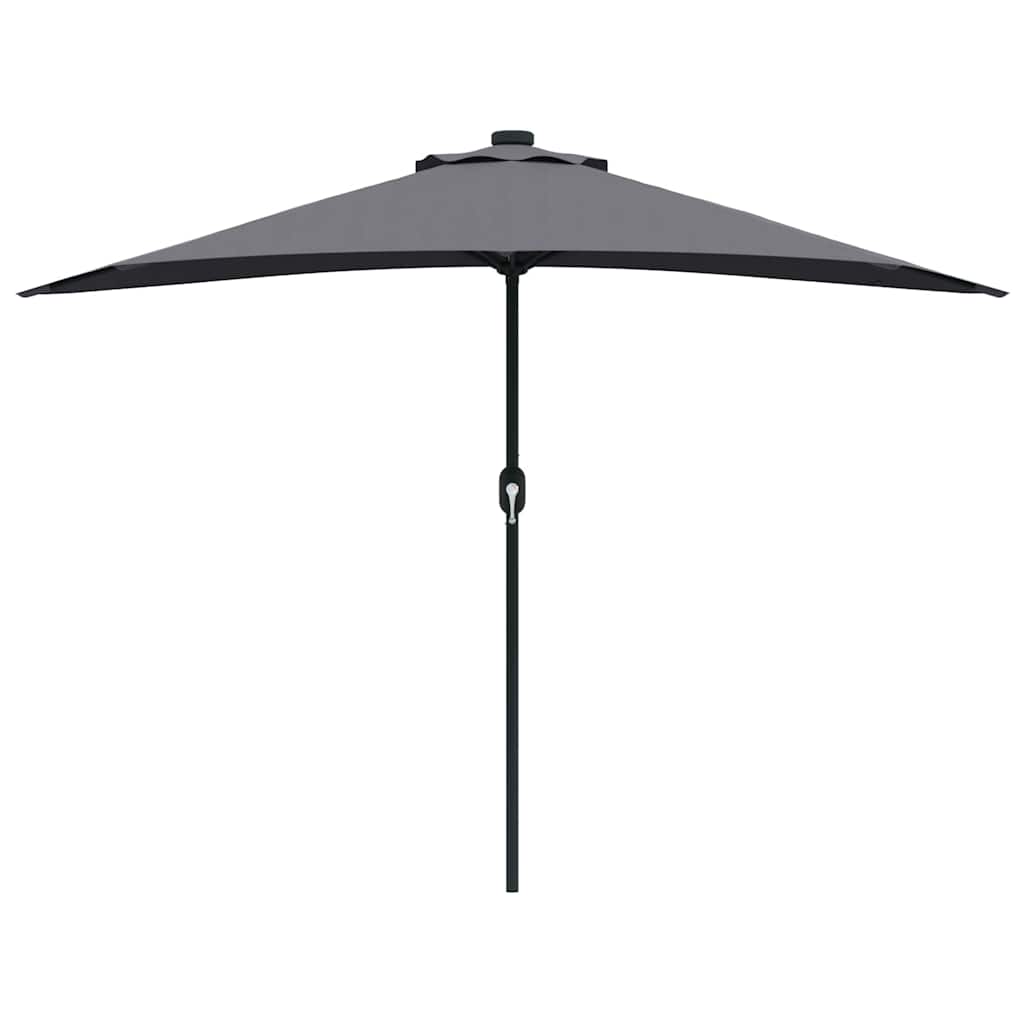 Vrtni suncobran Antracit 294 x 150 x 224 cm Poliester i čelik