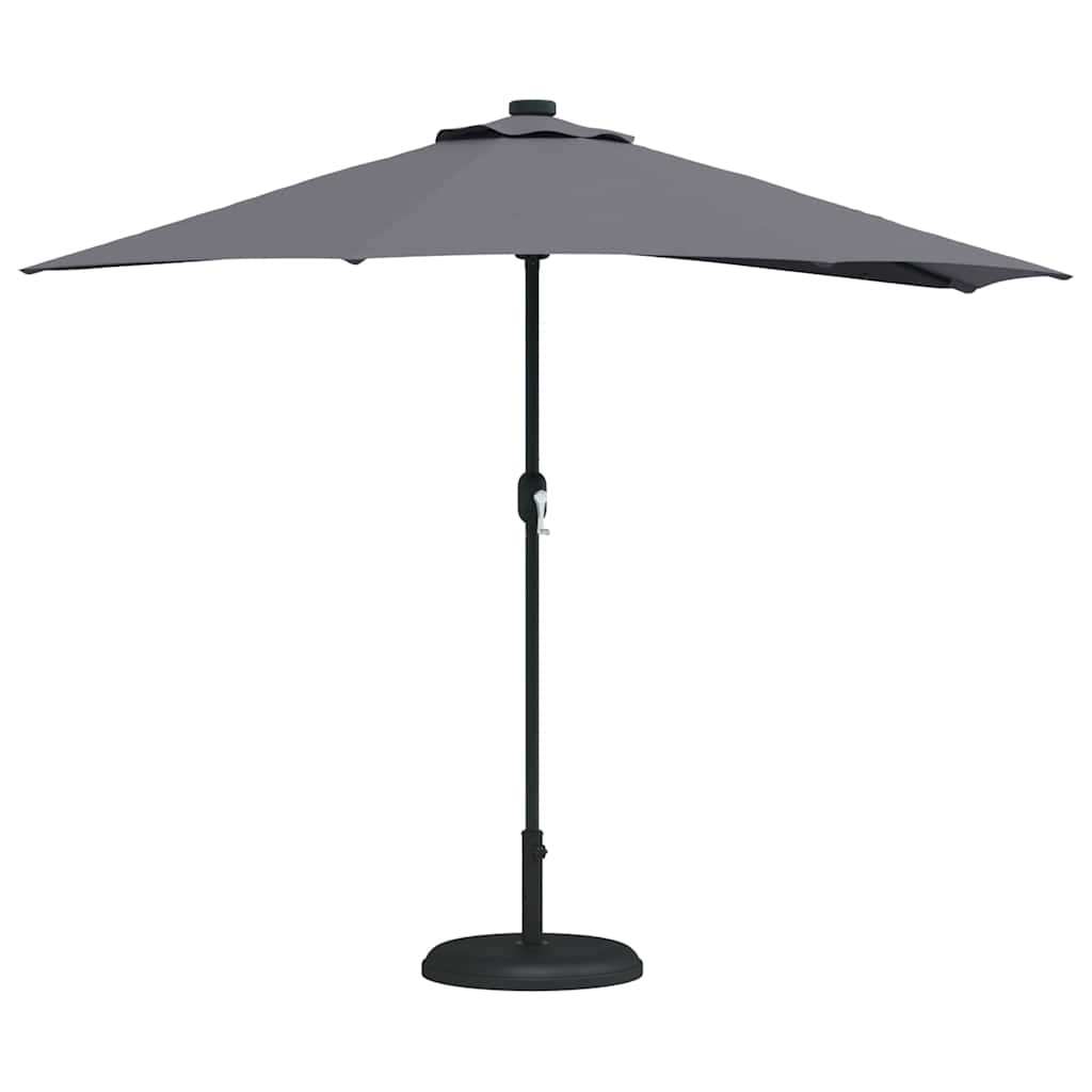 Vrtni suncobran Antracit 294 x 150 x 224 cm Poliester i čelik