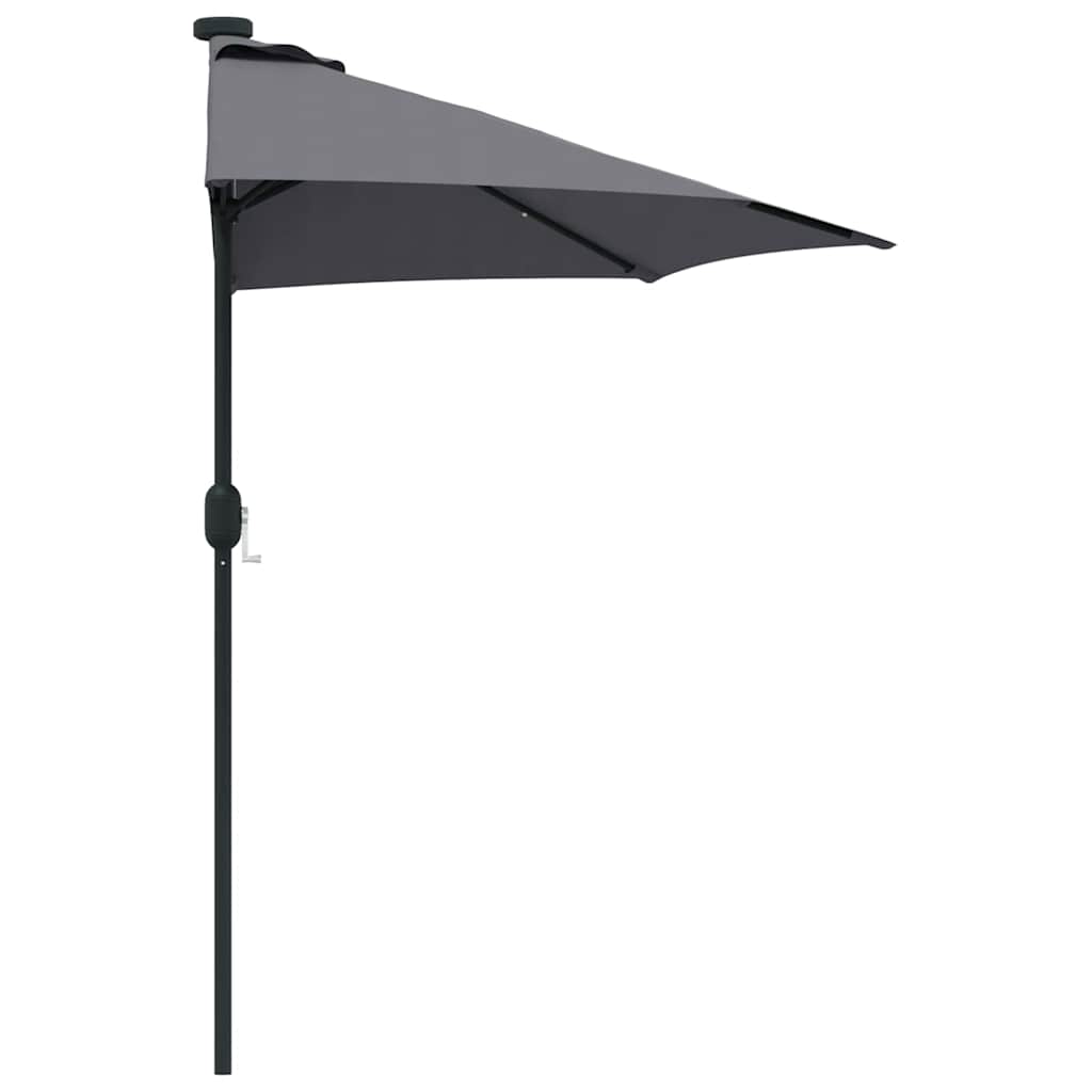 Vrtni suncobran Antracit 294 x 150 x 224 cm Poliester i čelik