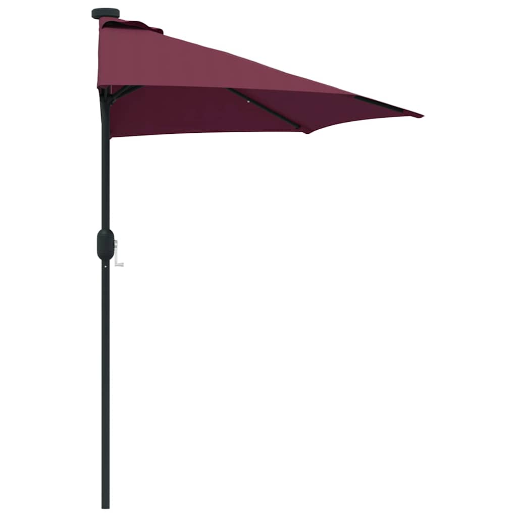 Vrtni suncobran Bordeaux Crvena 294 x 150 x 224 cm