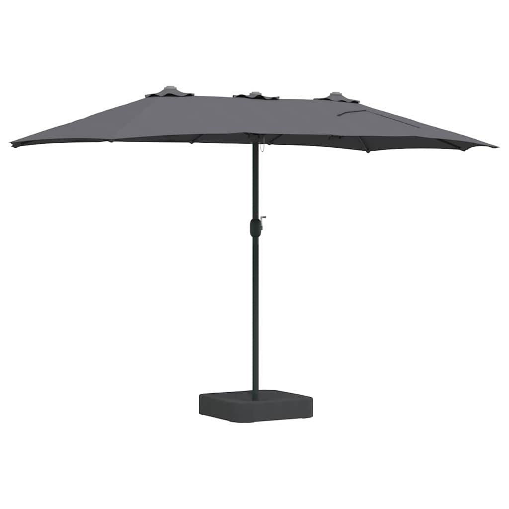 Vrtni suncobran Antracit 385 x 209 x 244 cm Poliester i čelik