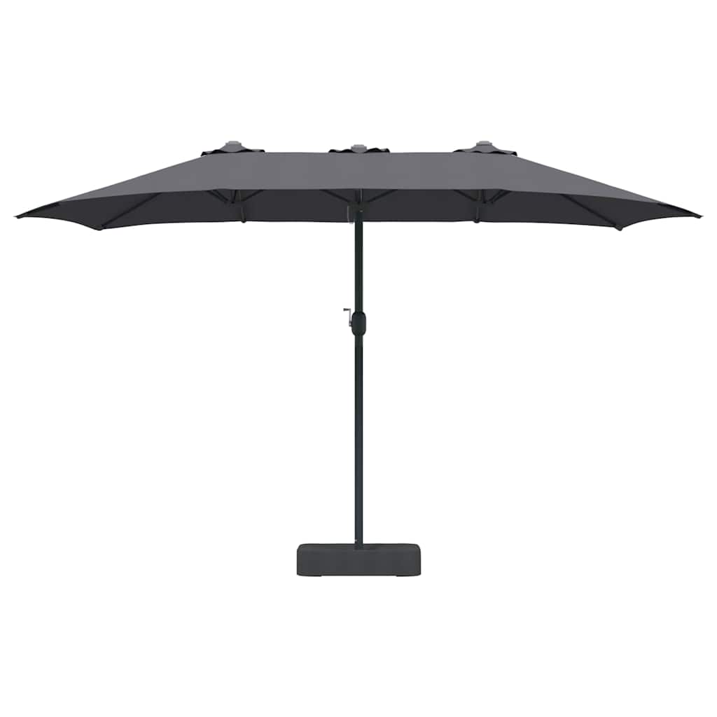 Vrtni suncobran Antracit 385 x 209 x 244 cm Poliester i čelik