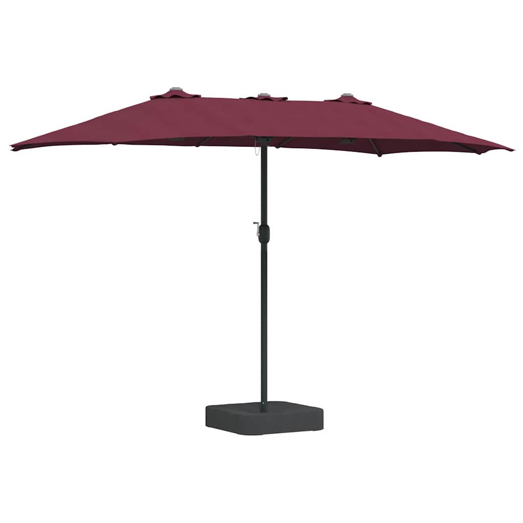 Vrtni suncobran Bordeaux Crvena 385 x 209 x 244 cm