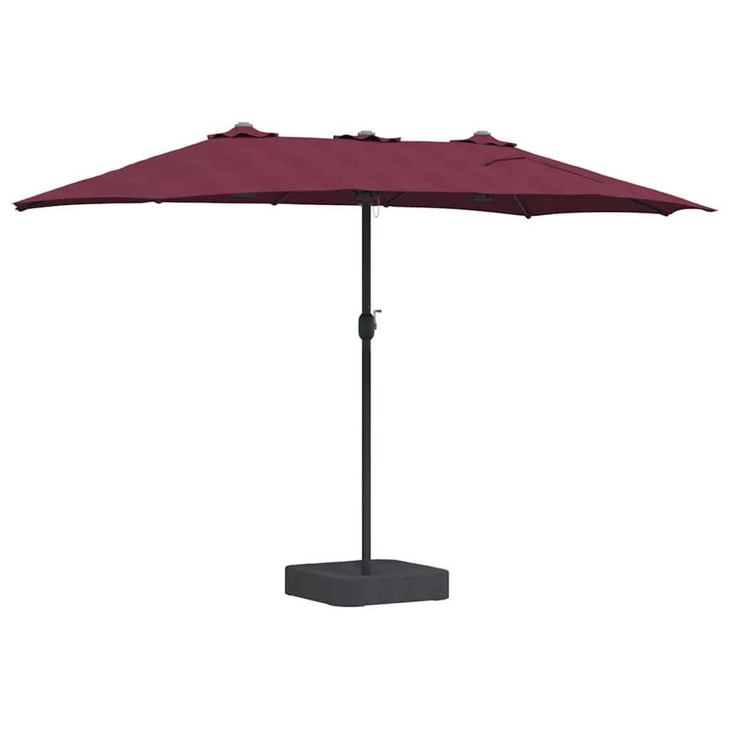 Vrtni suncobran Bordeaux Crvena 385 x 209 x 244 cm