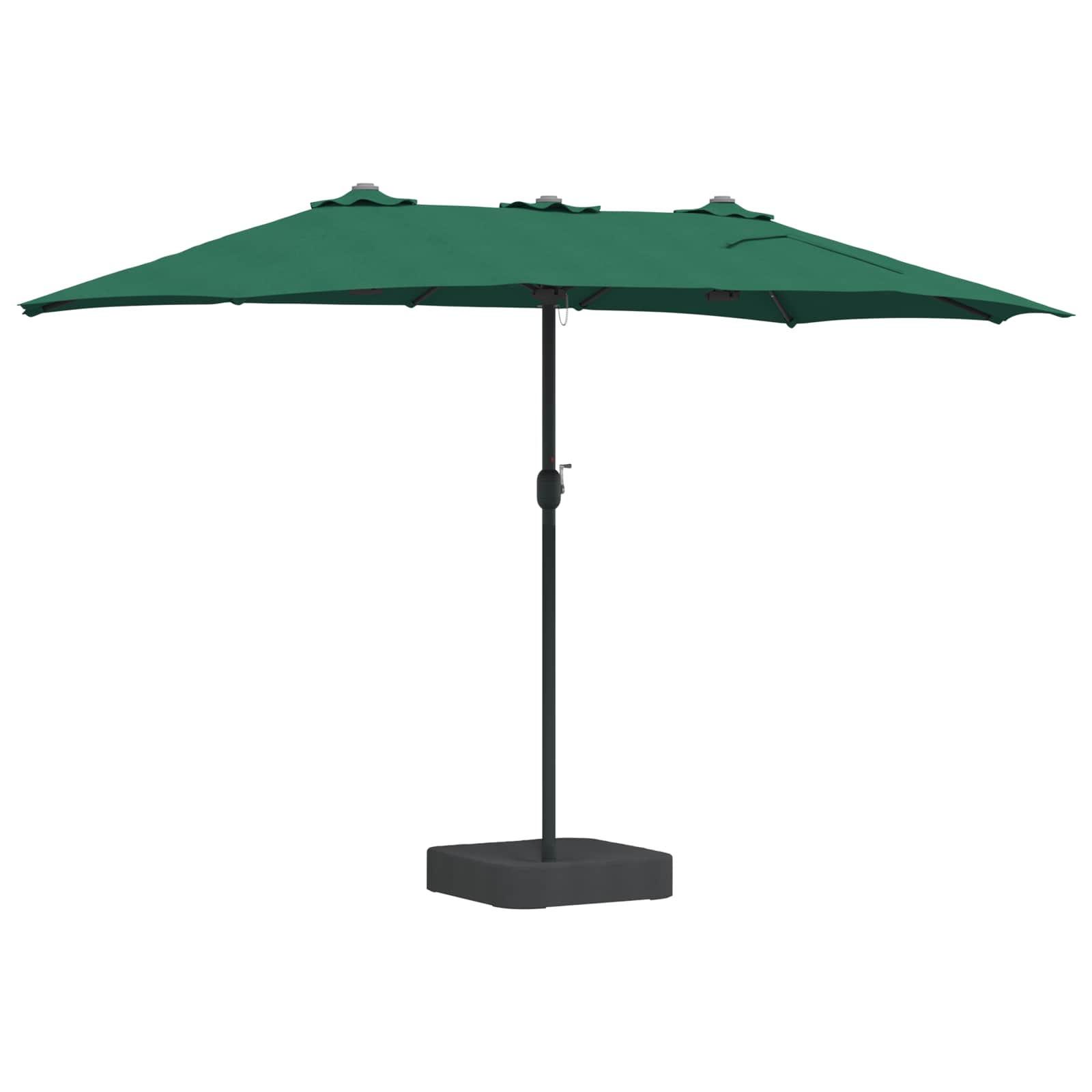 Vrtni suncobran Zelena 385 x 209 x 244 cm Poliester