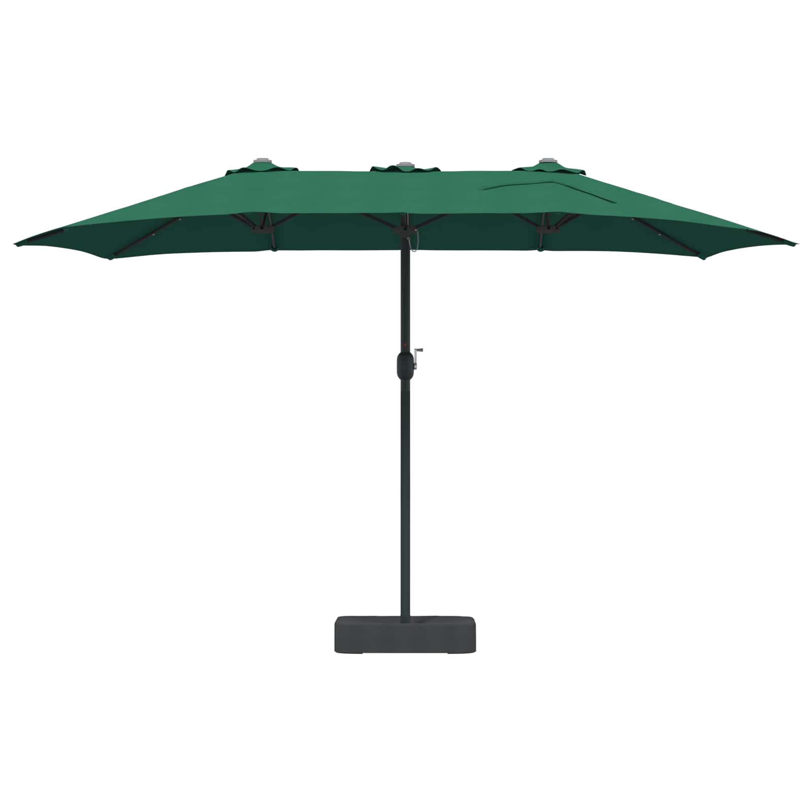 Vrtni suncobran Zelena 385 x 209 x 244 cm Poliester