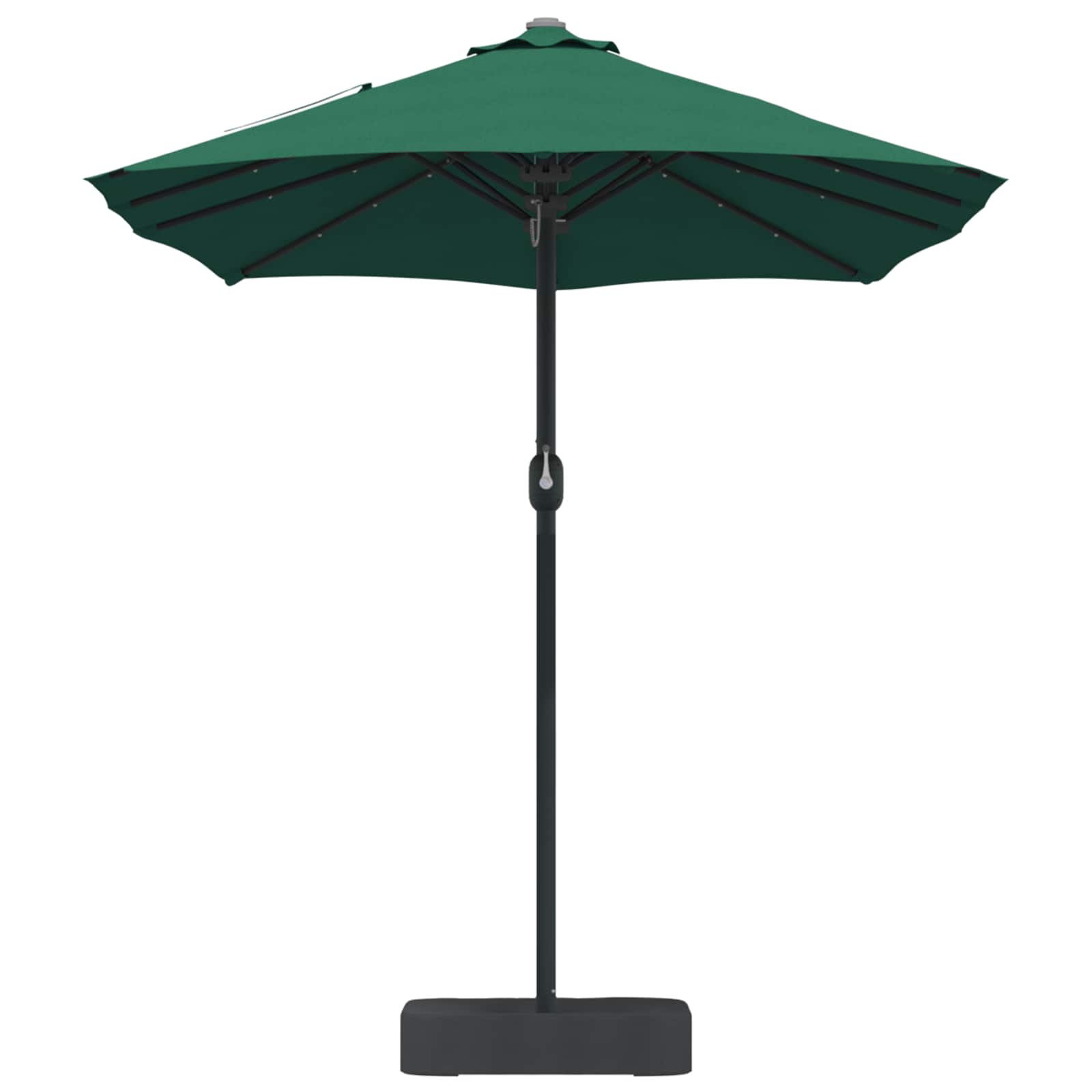 Vrtni suncobran Zelena 385 x 209 x 244 cm Poliester