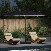 Vrtni suncobran Antracit 385 x 209 x 244 cm Poliester