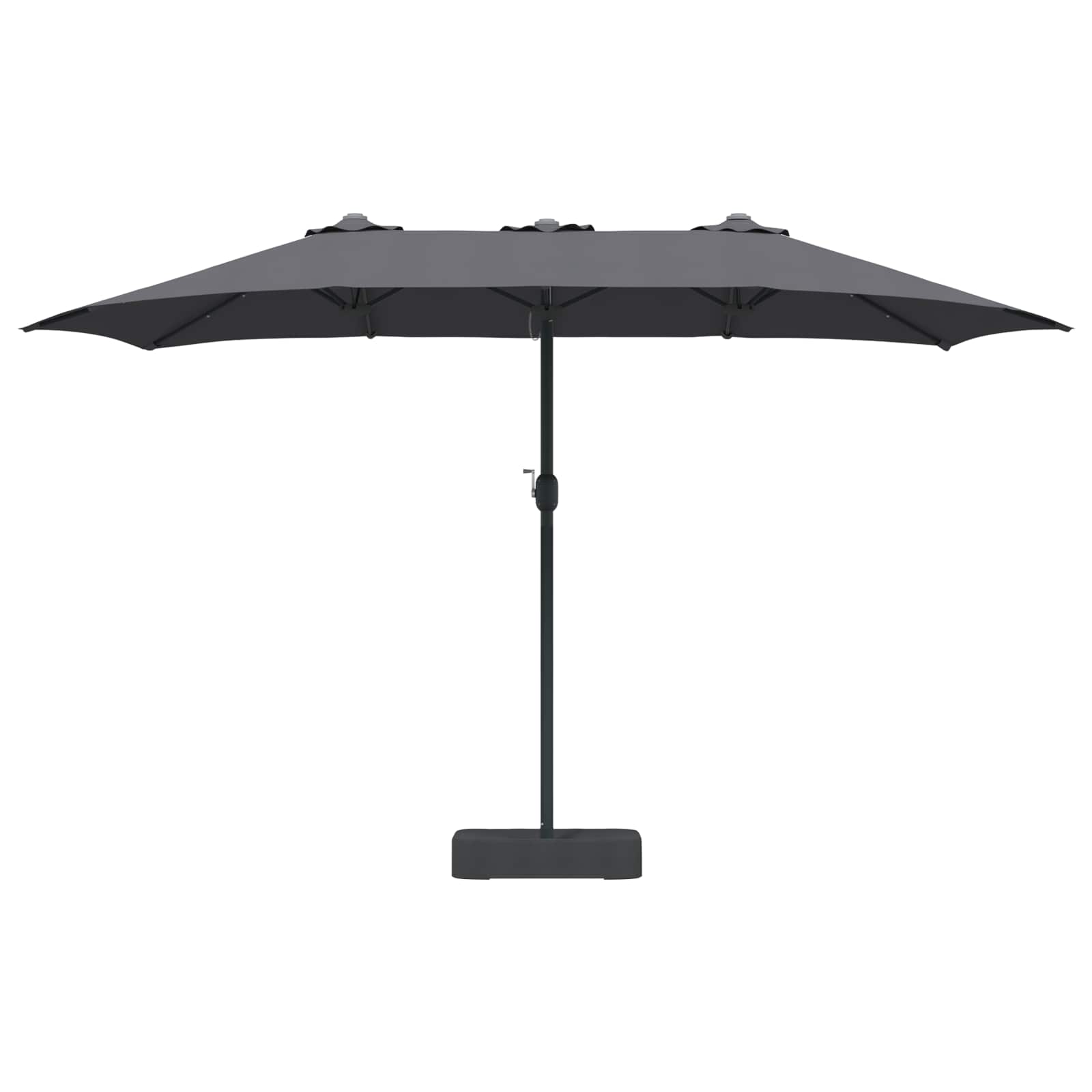 Vrtni suncobran Antracit 385 x 209 x 244 cm Poliester