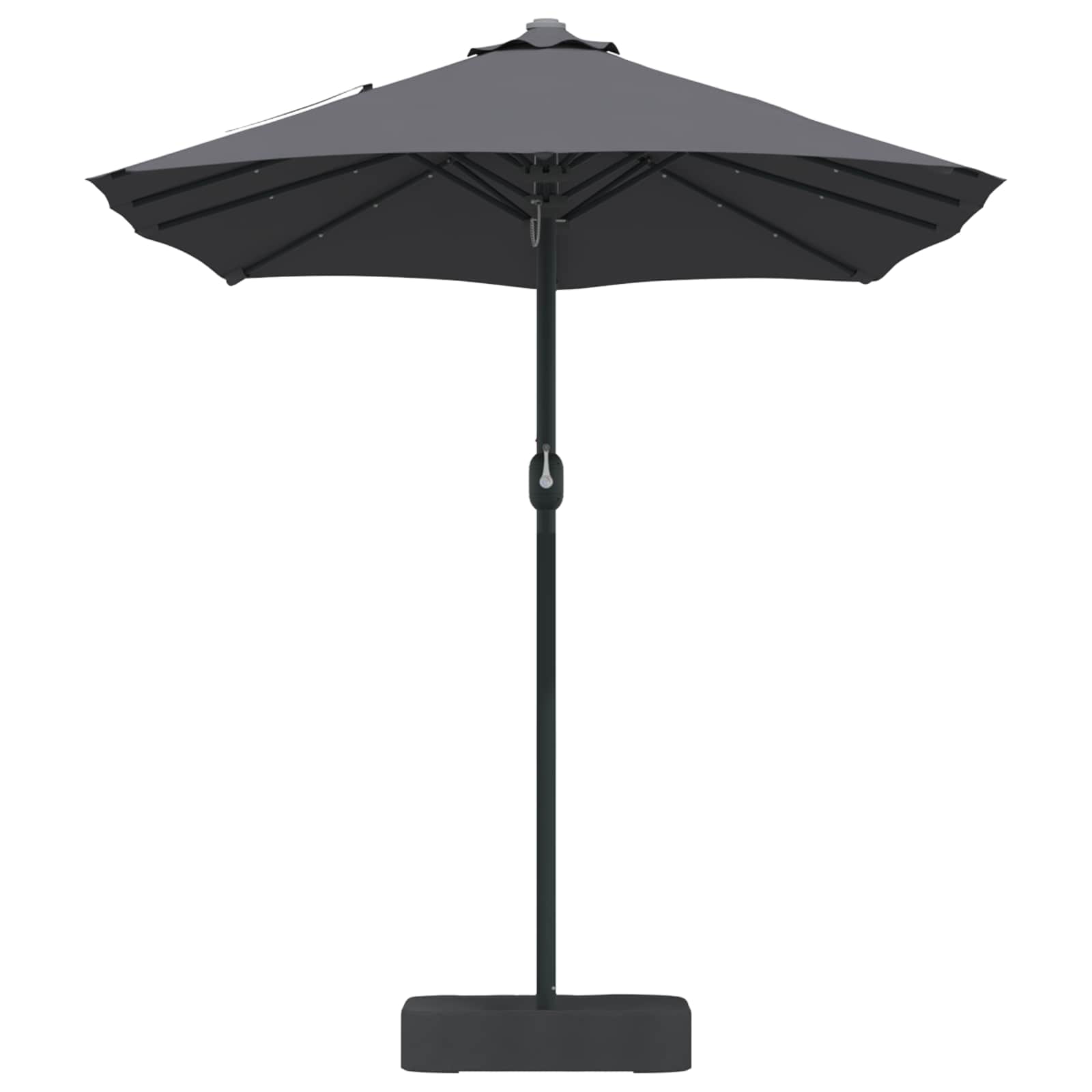 Vrtni suncobran Antracit 385 x 209 x 244 cm Poliester