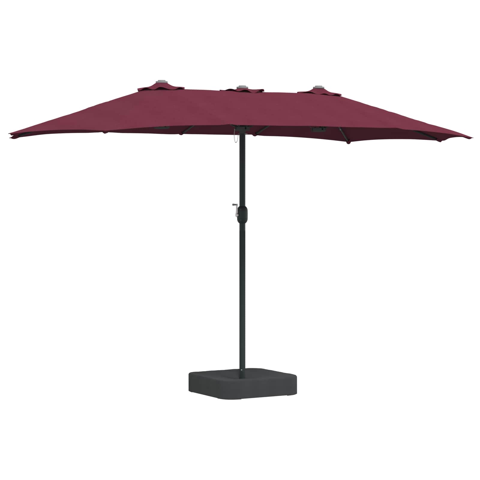 Vrtni suncobran Bordeaux Crvena 385 x 209 x 244 cm Poliester
