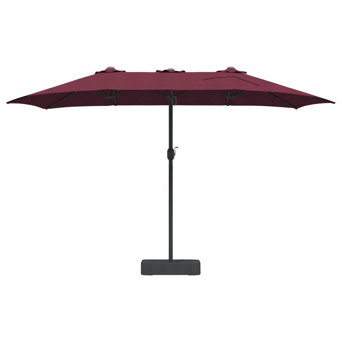 Vrtni suncobran Bordeaux Crvena 385 x 209 x 244 cm Poliester