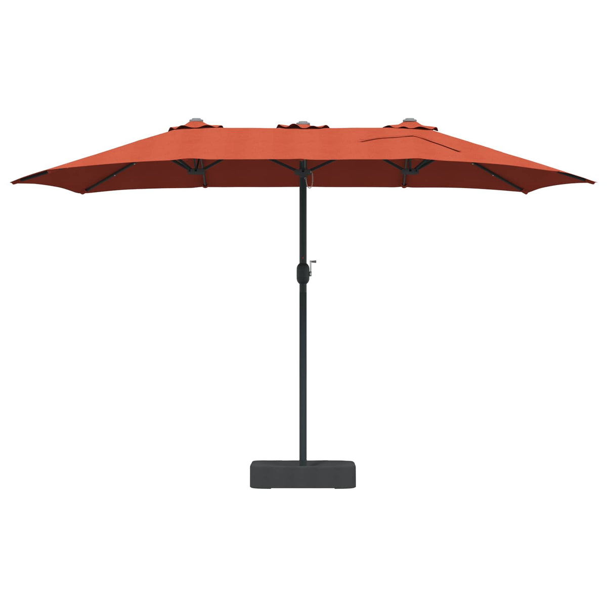 Vrtni suncobran Terakota 385 x 209 x 244 cm Poliester