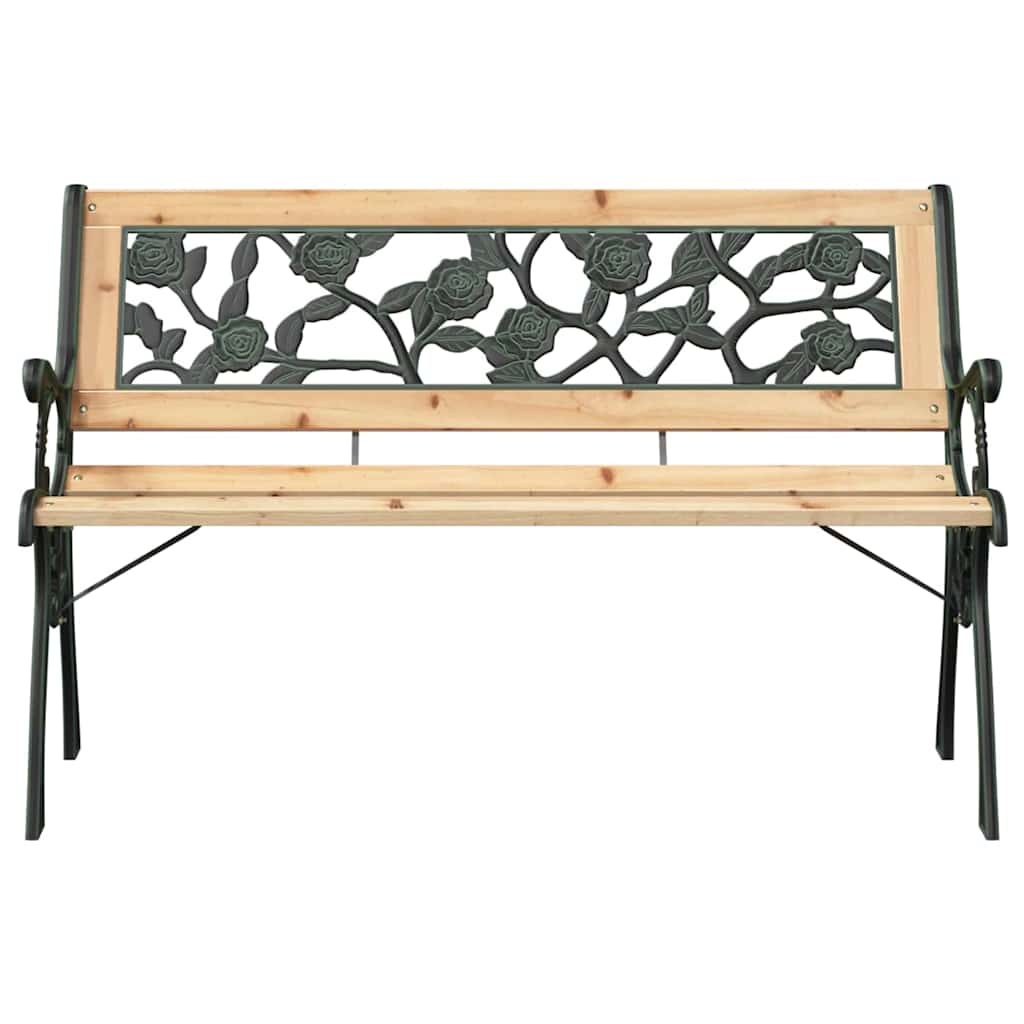 Vrtna klupa s jastukom Smeđa 116 x 54 x 73 cm boja drva