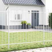 Vrtna Ograda 2 pcs Bijelo 3,4 x 1,2 m Čelik s prahom