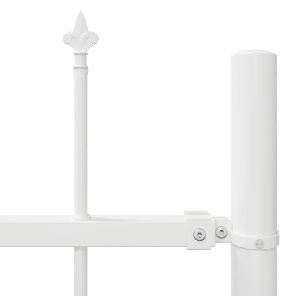 Vrtna Ograda 7 pcs Bijelo 11,9 x 1,2 m Čelik s prahom