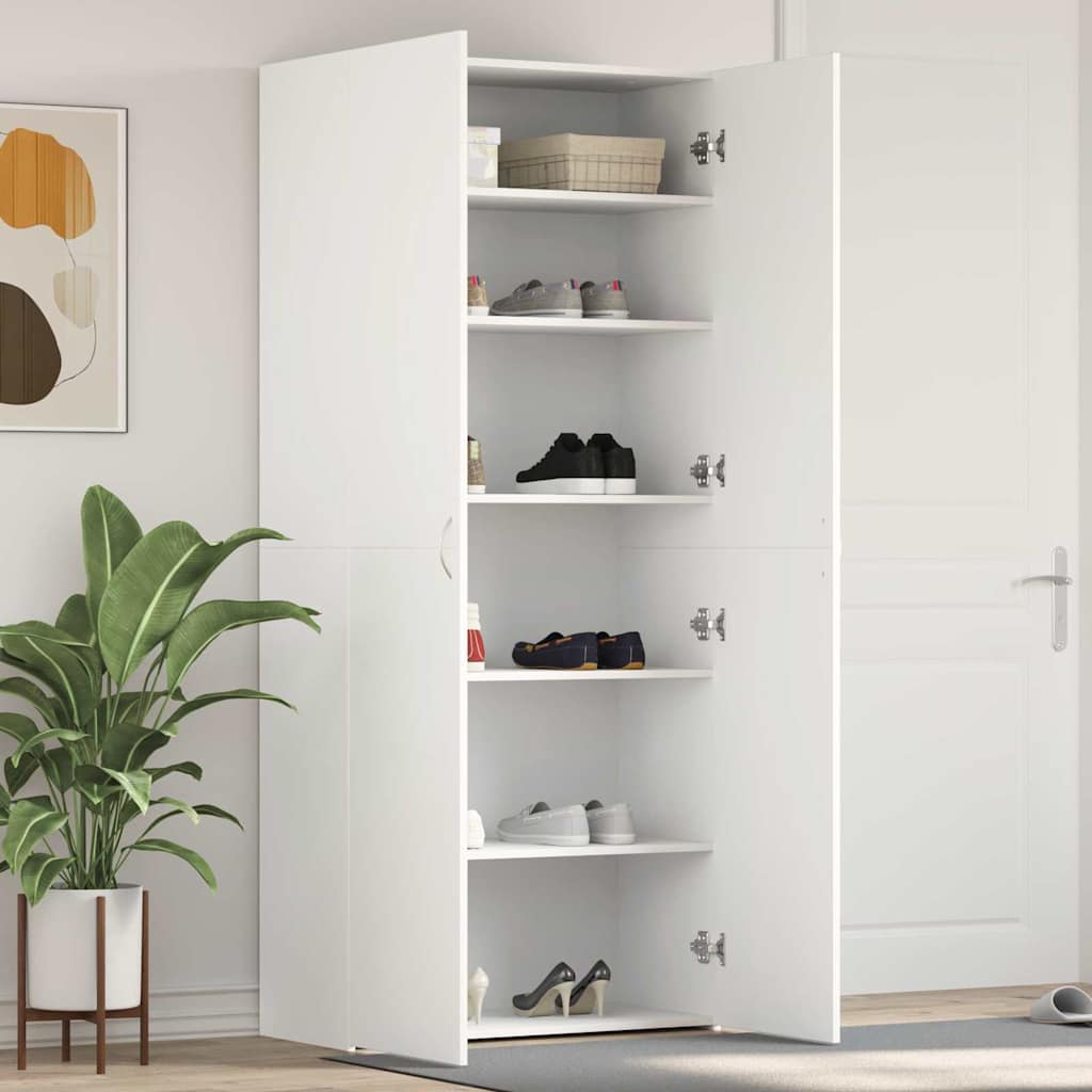 Ormar za cipele Bijelo 80 x 35.5 x 180 cm Konstruirano drvo