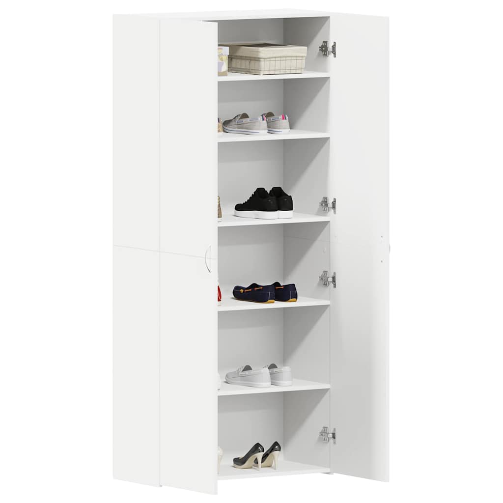 Ormar za cipele Bijelo 80 x 35.5 x 180 cm Konstruirano drvo