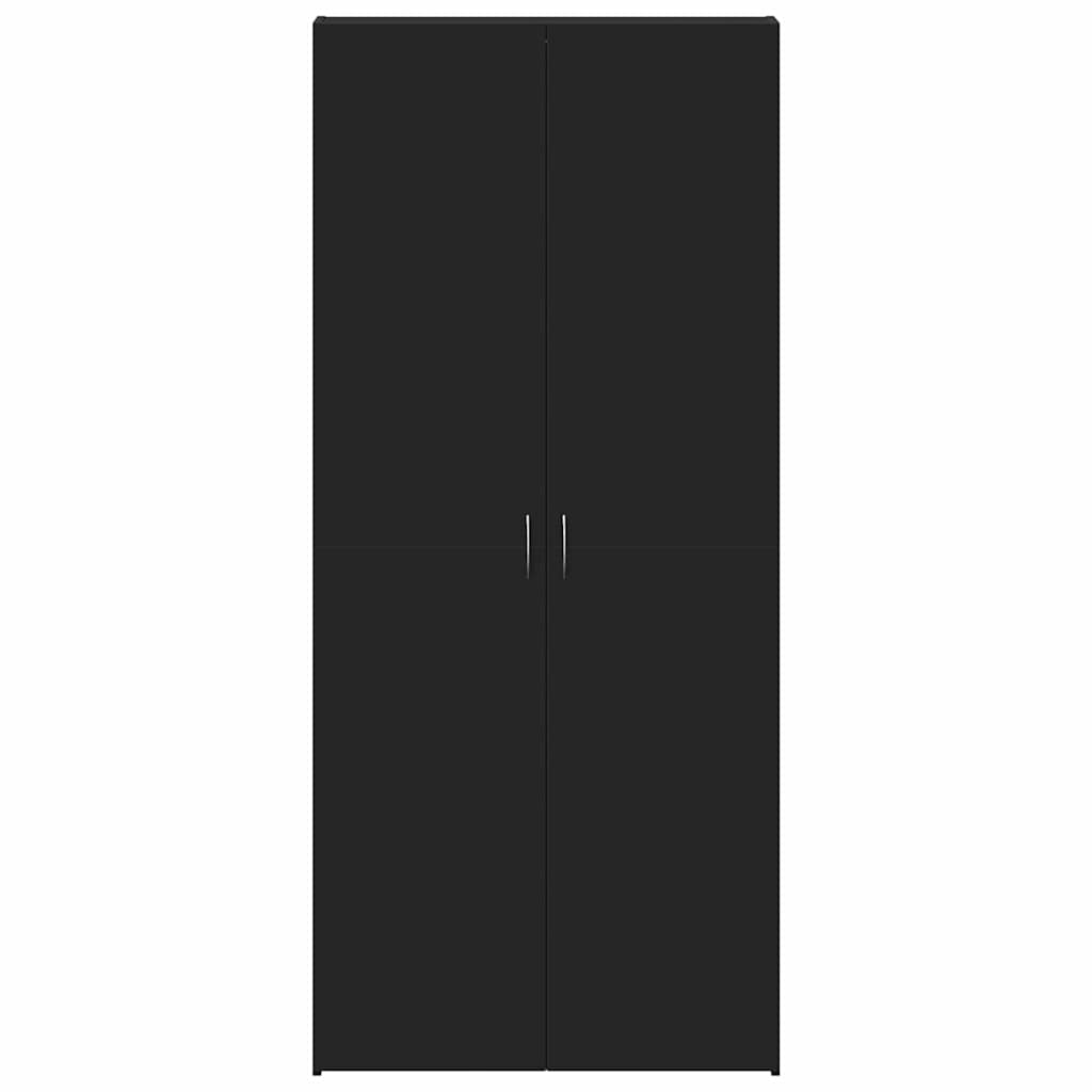 Ormar za cipele Crna 80 x 35.5 x 180 cm Konstruirano drvo