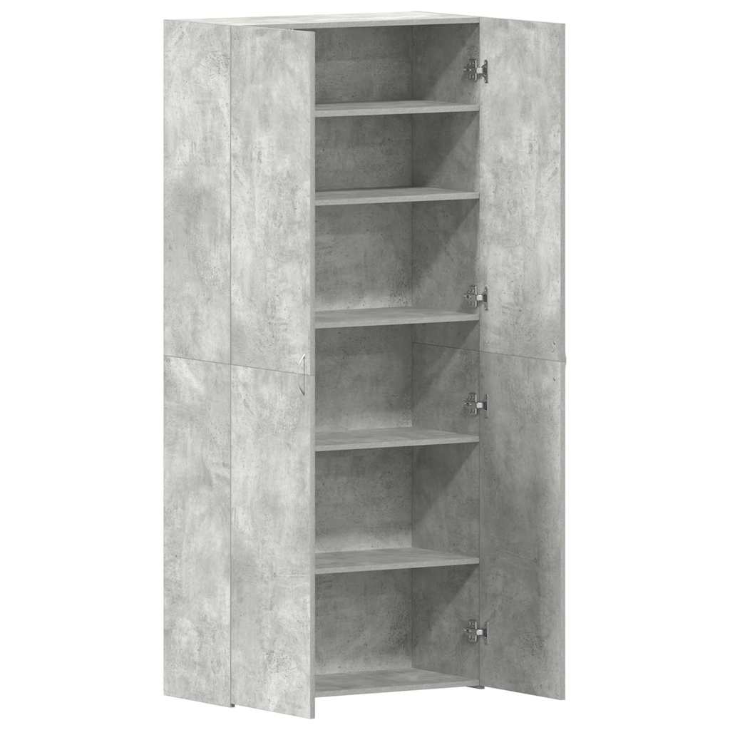 Ormar za cipele Siva 80 x 35.5 x 180 cm Konstruirano drvo