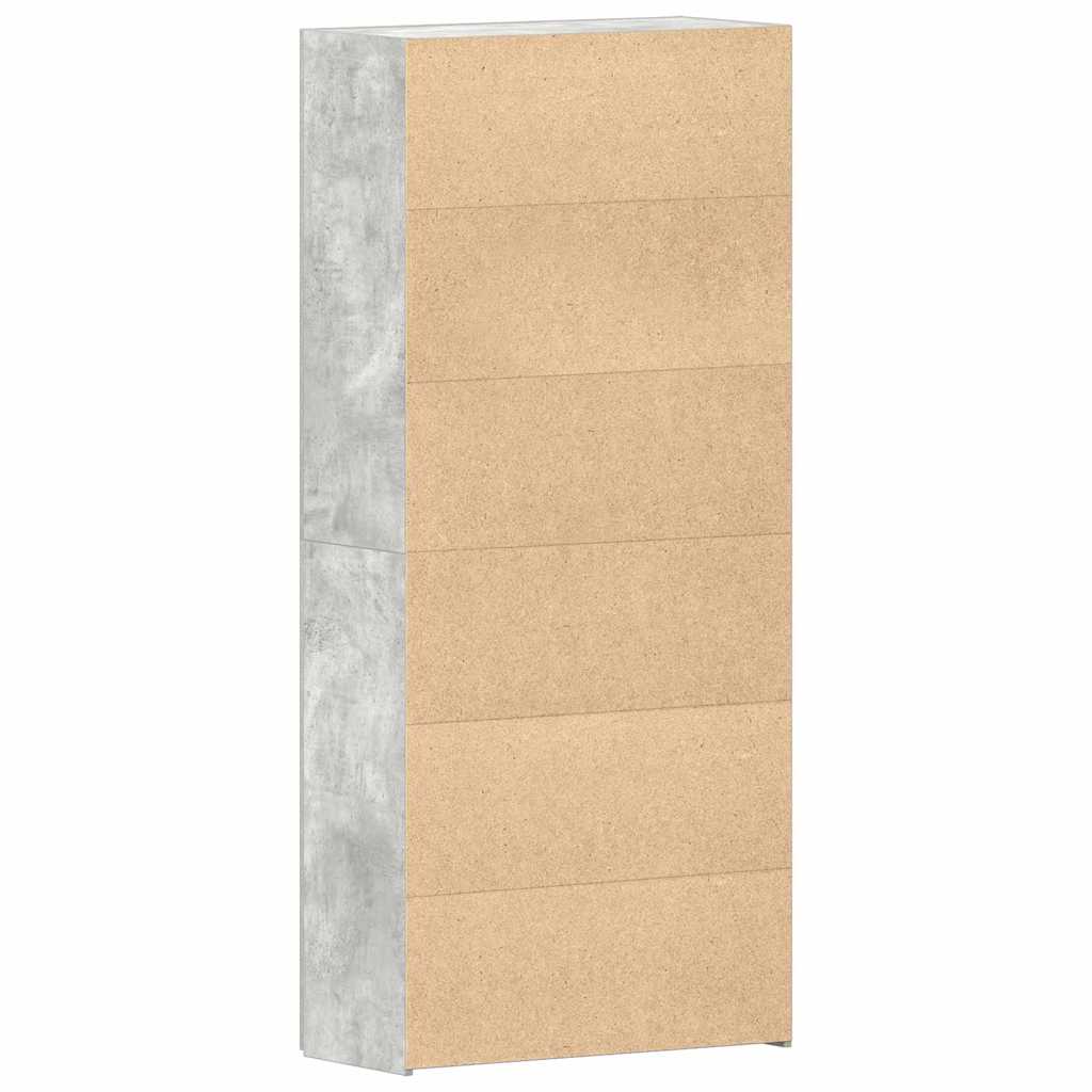 Ormar za cipele Siva 80 x 35.5 x 180 cm Konstruirano drvo