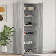 Ormar za cipele Siva 80 x 35.5 x 180 cm Konstruirano drvo