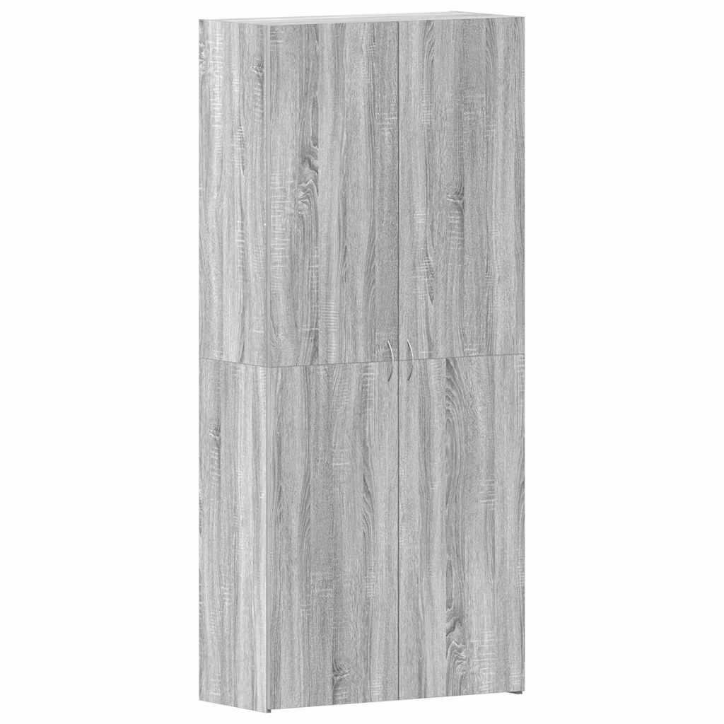 Ormar za cipele Siva 80 x 35.5 x 180 cm Konstruirano drvo