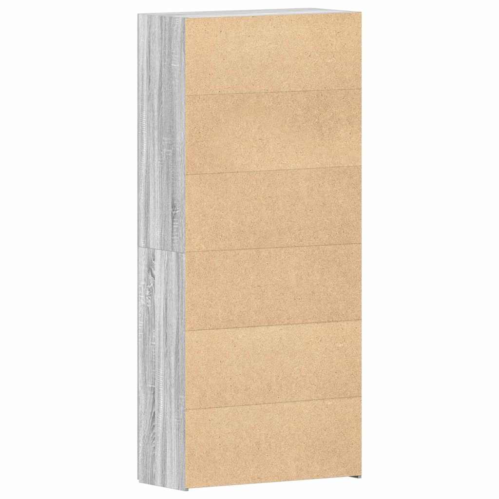 Ormar za cipele Siva 80 x 35.5 x 180 cm Konstruirano drvo