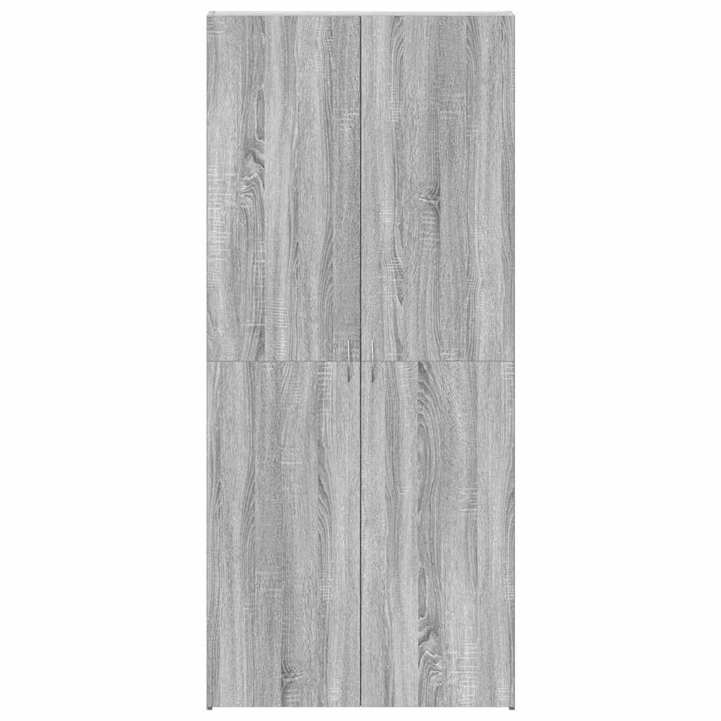 Ormar za cipele Siva 80 x 35.5 x 180 cm Konstruirano drvo