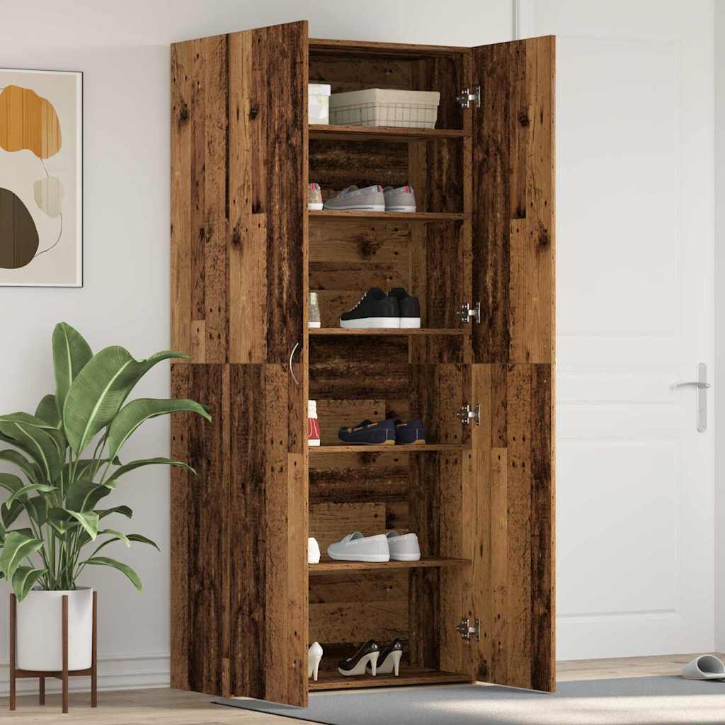 Ormar za cipele Smeđa 80 x 35.5 x 180 cm Konstruirano drvo