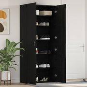 Ormar za cipele Crna 80 x 35.5 x 180 cm Konstruirano drvo