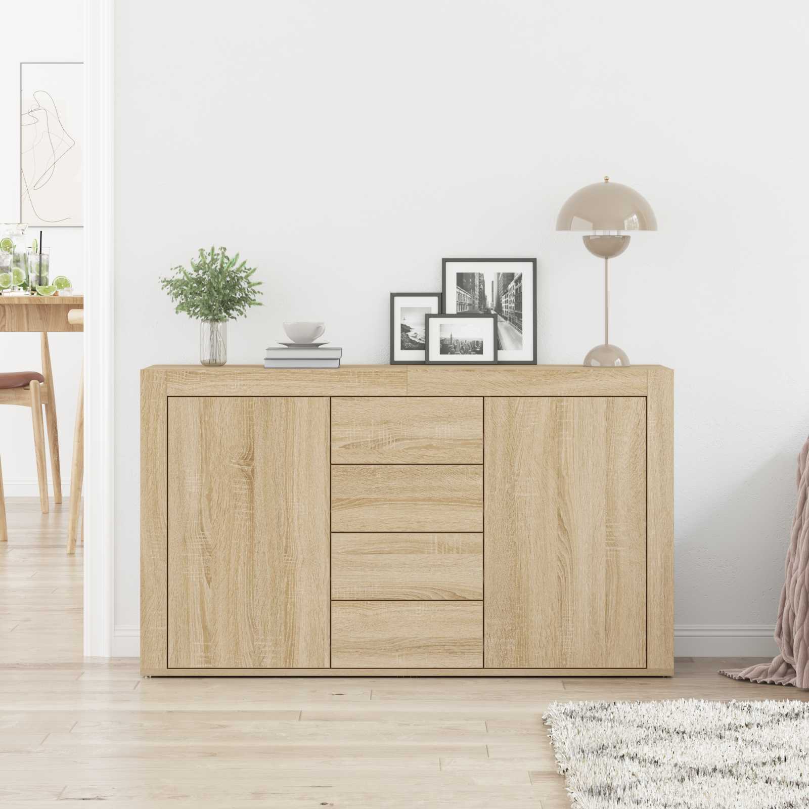 Kreveta Sonoma hrast 120 x 36 x 69 cm Konstruirano drvo