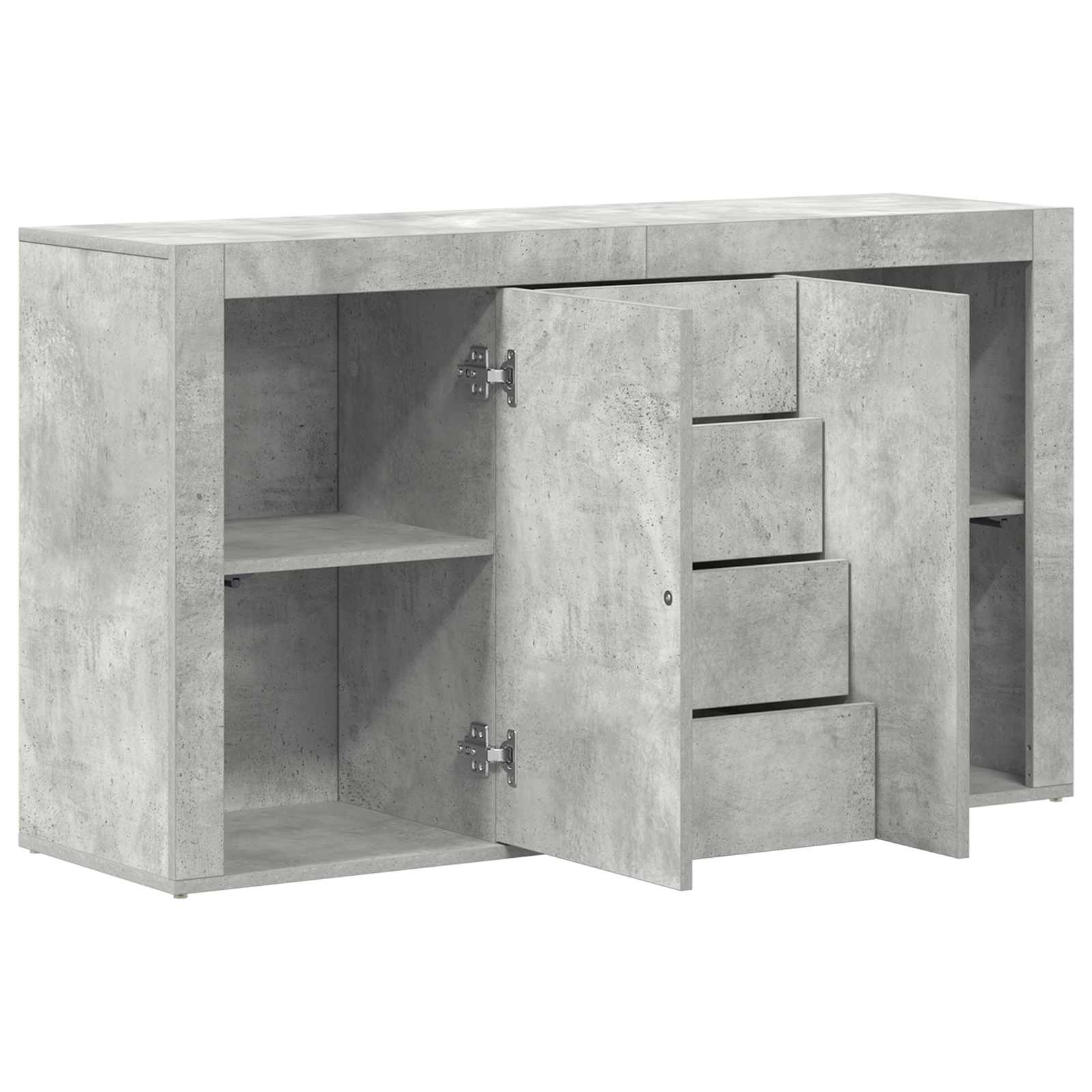 Kreveta Betonski sivi 120 x 36 x 69 cm Konstruirano drvo