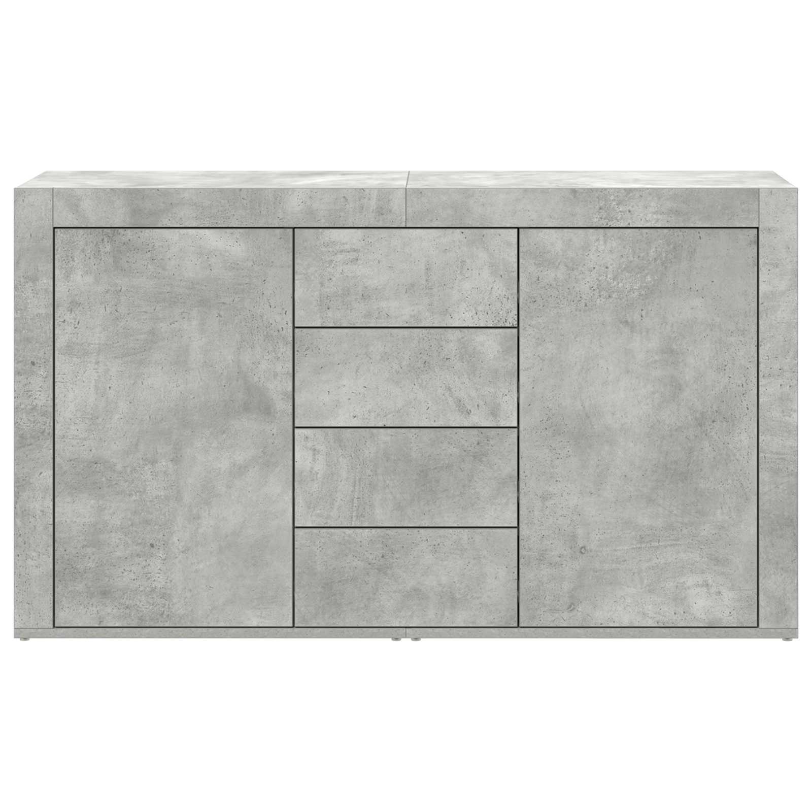 Kreveta Betonski sivi 120 x 36 x 69 cm Konstruirano drvo