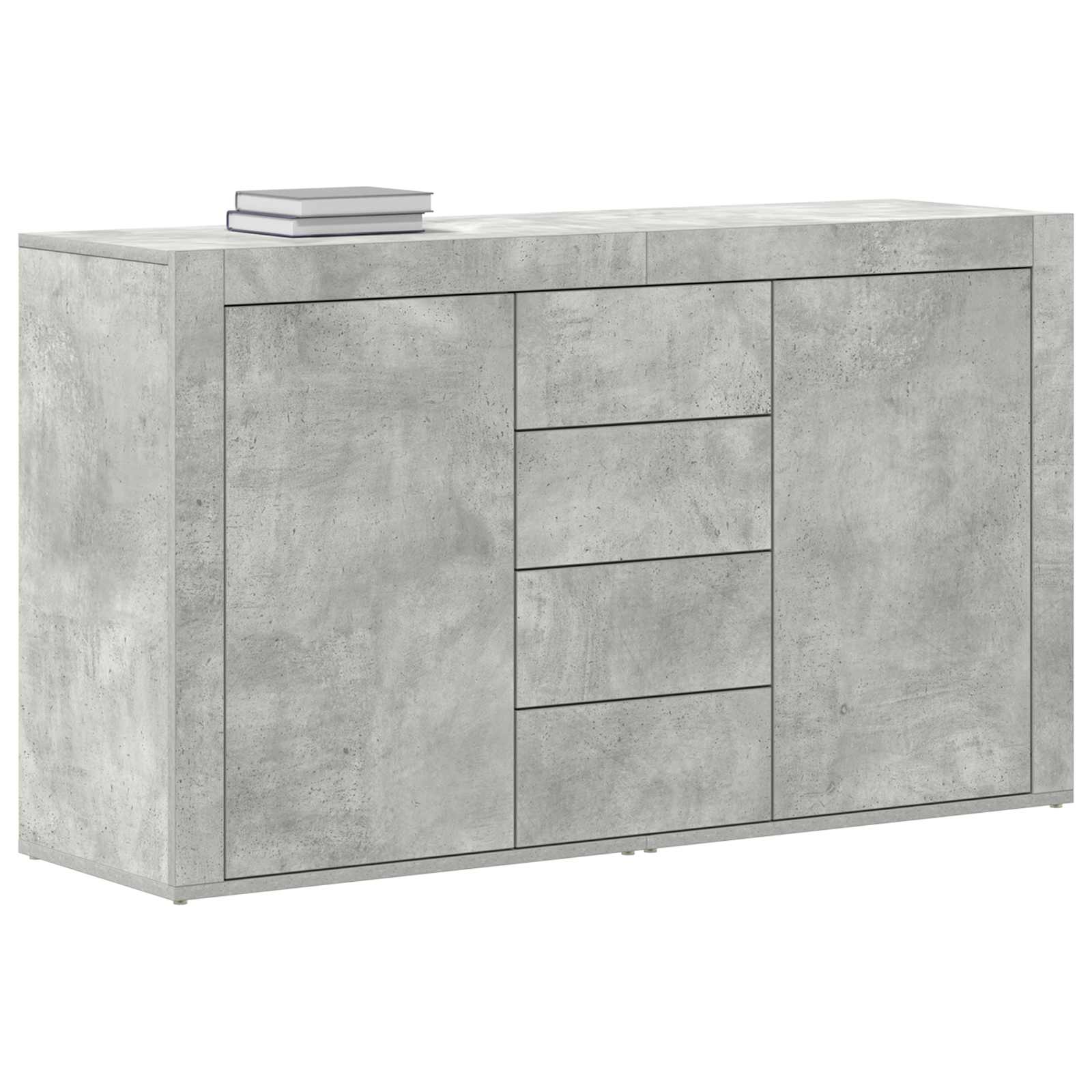 Kreveta Betonski sivi 120 x 36 x 69 cm Konstruirano drvo