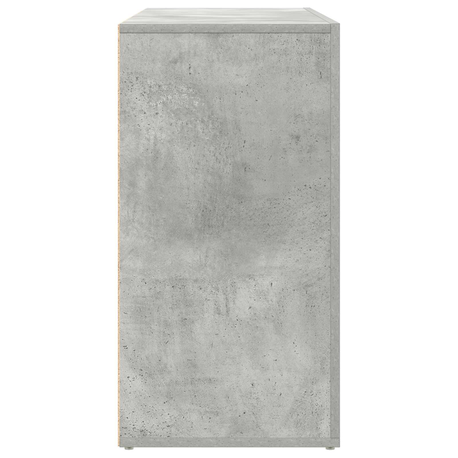 Kreveta Betonski sivi 120 x 36 x 69 cm Konstruirano drvo