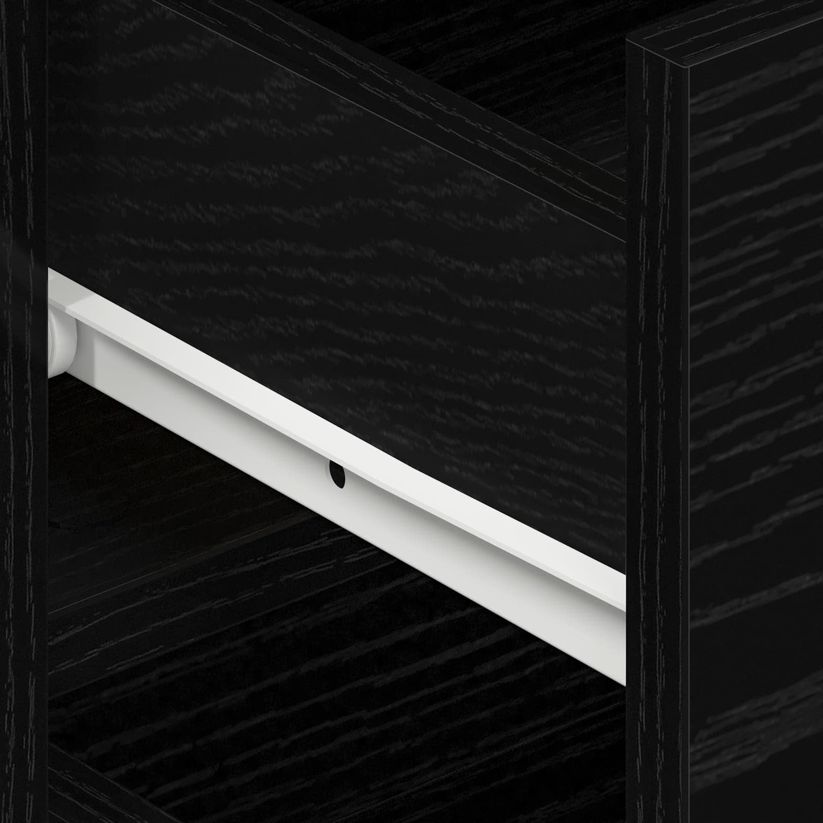 Kreveta Crni hrast 120 x 36 x 69 cm Konstruirano drvo